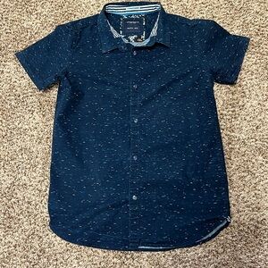 Boys dress shirt size 13–14 from denim and flower